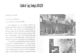 La guerra, esa maldición La guerra, esa maldición