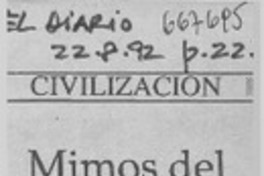 Mimos del teatro del silencio.  [artículo]