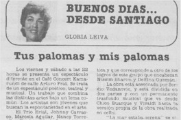 Tus palomas y mis palomas Tus palomas y mis palomas