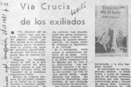 Vía crucis de los exiliados.  [artículo]