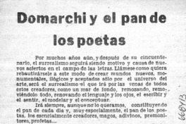 Domarchi y el pan de los poetas  [artículo] Alfonso Larrahona Kästen.