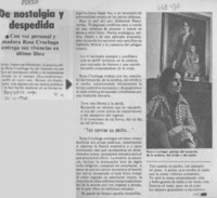 De nostalgia y despedida