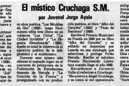 El místico Cruchaga S. M. El místico Cruchaga S. M.