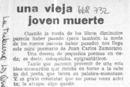 Una Vieja joven muerte.