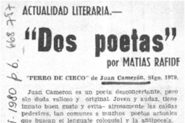 "Dos poetas" "Dos poetas"