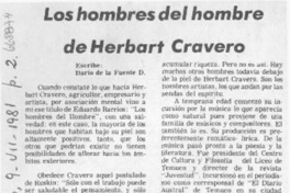 Los hombres del hombre de Herbart Cravero Los hombres del hombre de Herbart Cravero