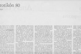 Erotikón 80 Erotikón 80