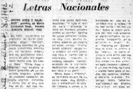 Letras nacionales Letras nacionales