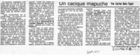Un cacique mapuche