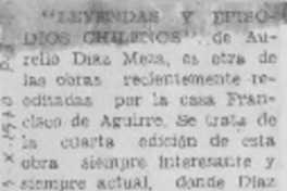 Leyendas y episodios chilenos Leyendas y episodios chilenos