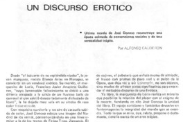 Un discurso erótico Un discurso erótico