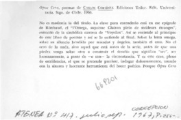 Opus cero