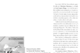 Descorchados 2003. Descorchados 2003.