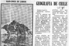 Geografía de Chile.