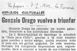 Gonzalo Drago vuelve a triunfar Gonzalo Drago vuelve a triunfar