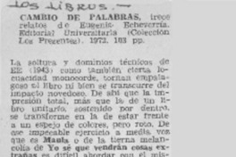 Cambio de palabras