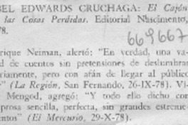 Isabel Edwards Cruchaga.