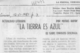 La tierra es azul" La tierra es azul"