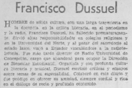 Francisco Dussuel. Francisco Dussuel.