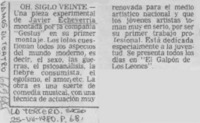 Oh, siglo veinte.