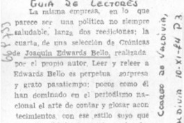 Guía de lectores Guía de lectores