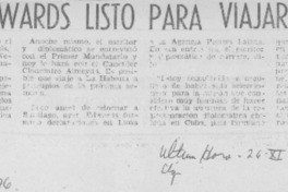 Jorge Edwards listo para viajar a Cuba. Jorge Edwards listo para viajar a Cuba.