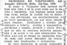 Memorias de Valparaíso. Memorias de Valparaíso.