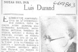 Luis Durand Luis Durand
