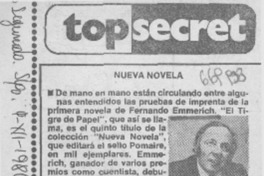 Nueva novela. Nueva novela.