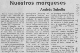 Nuestros marqueses Nuestros marqueses
