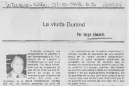 La viuda Durand La viuda Durand