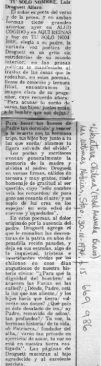 Tu solo nombre Tu solo nombre