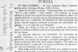 Tu solo nombre.
