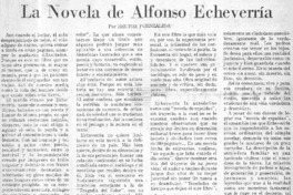 La novela de Alfonso Echeverría La novela de Alfonso Echeverría