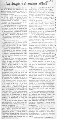 Don Joaquín y el carácter chileno