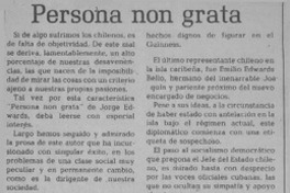 Persona non grata Persona non grata