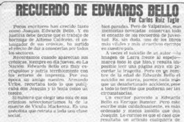 Recuerdo de Edwards Bello