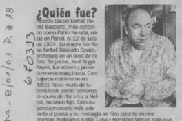 ¿Quién fue?