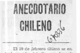 Anecdotario chileno
