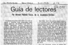 Guía de lectores Guía de lectores