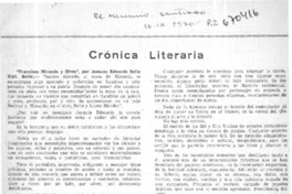 Crónica literaria Crónica literaria