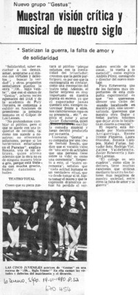 Muestran visión crítica y musical de nuestro siglo. Muestran visión crítica y musical de nuestro siglo.