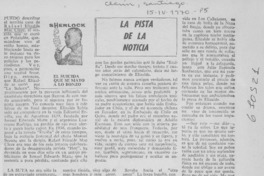 La pista de la noticia La pista de la noticia