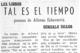 Tal es el tiempo Tal es el tiempo