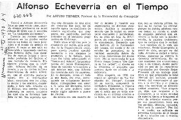 Alfonso Echeverría en el tiempo Alfonso Echeverría en el tiempo