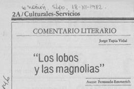 Los lobos y las magnolias"