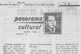 Panorama cultural Panorama cultural