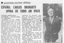 España, Carlos Droguett opina de todo un poco España, Carlos Droguett opina de todo un poco