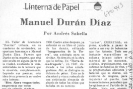 Manuel Durán Díaz Manuel Durán Díaz