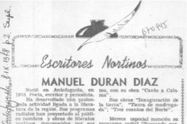 Manuel Durán Díaz Manuel Durán Díaz